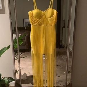 Yellow Fringe Dress
